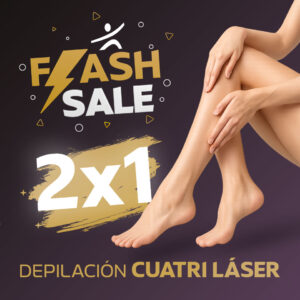 Depilación Cuatriláser Flash Sale